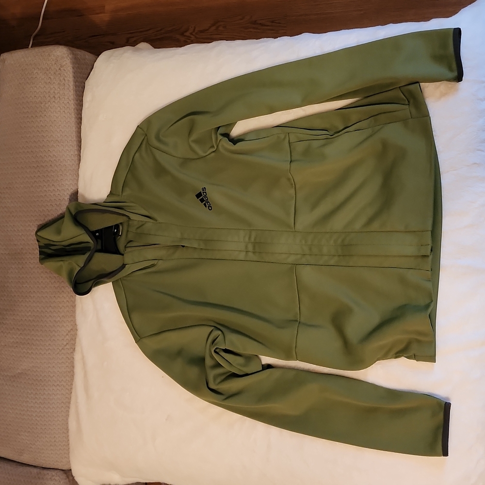 Adidas olive green hoodie